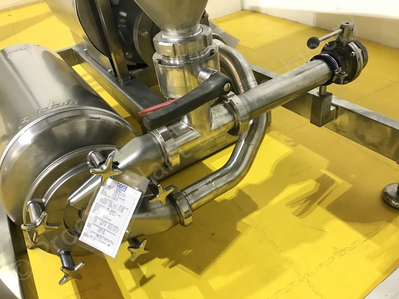 Used Fristam Type PM04 High Shear Powder Mixer with Fristam FSPE354